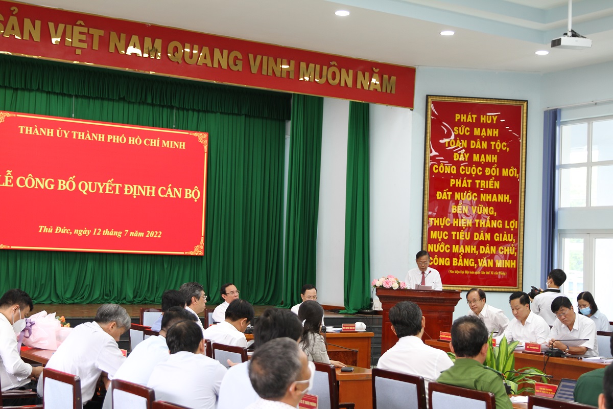 Trưởng ban Dân vận Thành uỷ TPHCM làm Bí thư Thành uỷ TP. Thủ Đức - Ảnh 3.