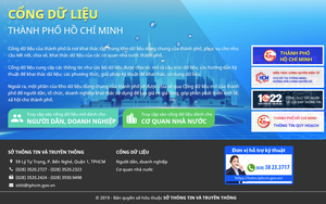 Người dân được tự do khai thác những dữ liệu nào của TPHCM?