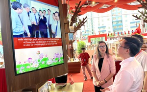 Gian trưng bày của Báo Điện tử Chính phủ tham gia Triển lãm Thành tựu Báo chí - Xuất bản TPHCM