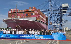 Cảng quốc tế Tân Cảng - Cái Mép tiếp tục vượt mốc 2 triệu TEU