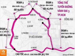 Nghiên cứu, đề xuất phương án đầu tư phù hợp đường vành đai 4 TPHCM 