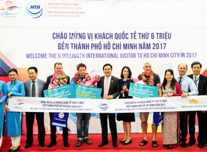 TPHCM đón vị khách quốc tế thứ 6 triệu trong năm 2017 