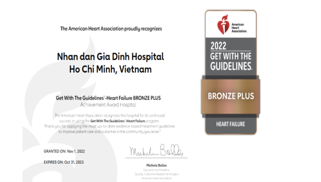 Bệnh viện Nhân dân Gia Định đón nhận chứng nhận về điều trị suy tim của Hiệp hội Tim mạch Hoa Kỳ - Ảnh 1.