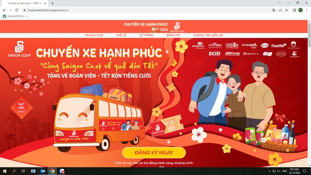 Saigon Co.op tổ chức chuyến xe 0 đồng đưa lao động về quê ăn Tết - Ảnh 1.