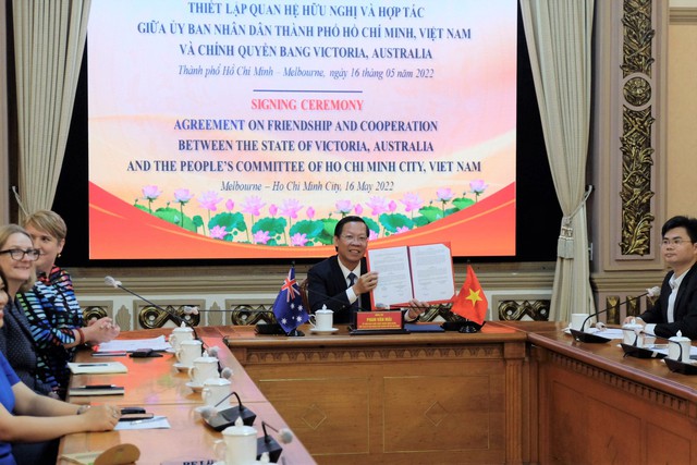 TPHCM và bang Victoria, Australia thiết lập quan hệ hữu nghị và hợp tác - Ảnh 2.
