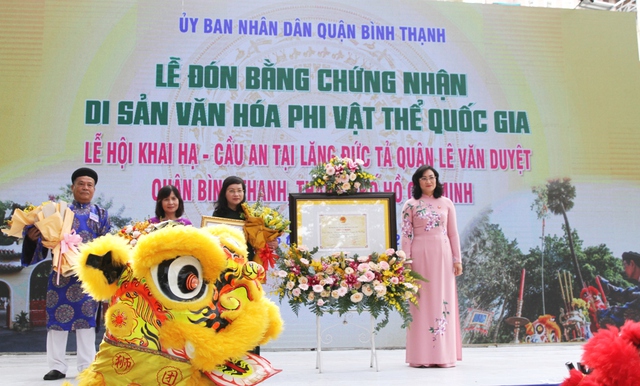 TPHCM tổ chức đón nhận Bằng chứng nhận Di sản văn hóa phi vật thể quốc gia “Lễ hội Khai Hạ - Cầu An” - Ảnh 1.