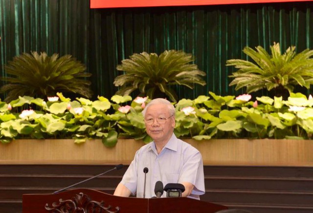 Tổng Bí thư Nguyễn Phú Trọng thăm và làm việc với Thành ủy TPHCM - Ảnh 3.