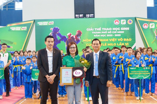 Giải Vovinam Việt Võ Đạo Cup Nestlé MILO 2023 chào đón gần 2.000 học sinh tham gia - Ảnh 1.