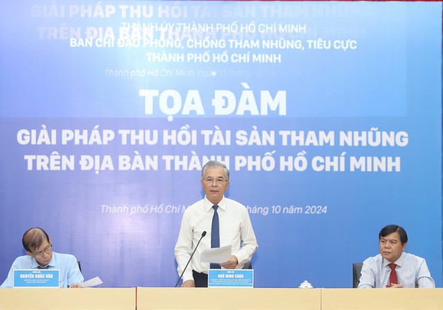 TPHCM bàn giải pháp thu hồi tài sản tham nhũng trên địa bàn- Ảnh 1.