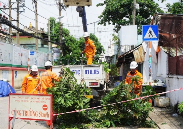 Ngành điện TPHCM đảm bảo an toàn trong mùa mưa bão- Ảnh 1. Ngành điện TPHCM đảm bảo an toàn trong mùa mưa bão- Ảnh 1.