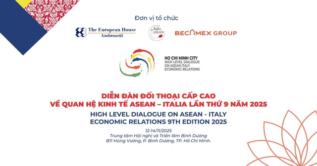 Diễn đàn đối thoại cấp cao về quan hệ kinh tế ASEAN – Italia 2025 tổ chức tại TPHCM- Ảnh 1.
