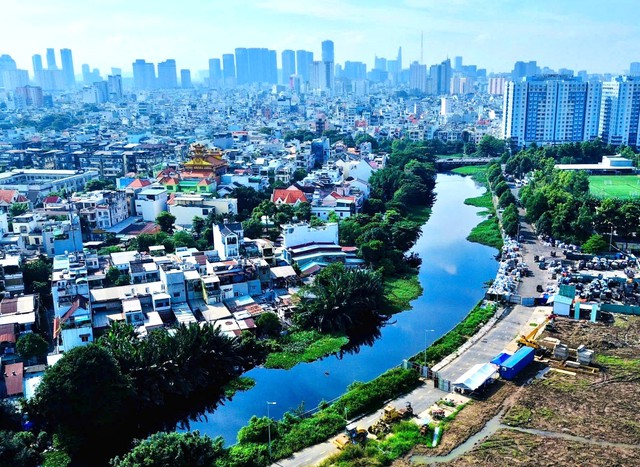 Khởi công 2 gói thầu lớn dự án cải tạo rạch Xuyên Tâm- Ảnh 1.