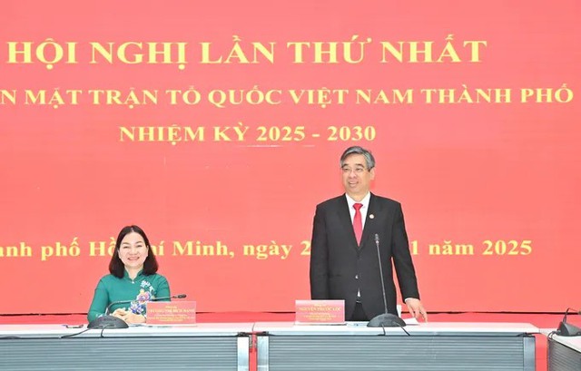 Đồng chí Nguyễn Phước Lộc tái cử chức Chủ tịch Ủy ban MTTQ Việt Nam TPHCM- Ảnh 1.