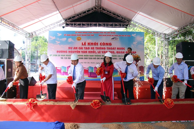 Khởi công dự án giúp khắc phục tình trạng ngập nước tại quận Gò Vấp- Ảnh 1. Khởi công dự án giúp khắc phục tình trạng ngập nước tại quận Gò Vấp- Ảnh 1.