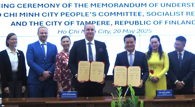 TPHCM hợp tác với thành phố Tampere (Phần Lan) về giáo dục- Ảnh 1. TPHCM hợp tác với thành phố Tampere (Phần Lan) về giáo dục- Ảnh 1.