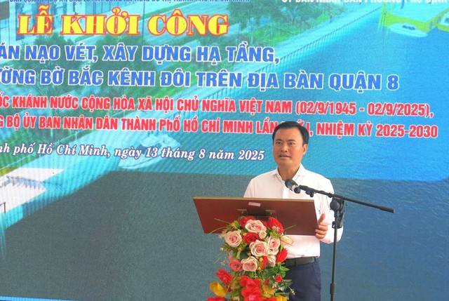 Khởi công dự án 7.300 tỷ đồng xây dựng hạ tầng, cải tạo môi trường bờ Bắc Kênh Đôi- Ảnh 2.