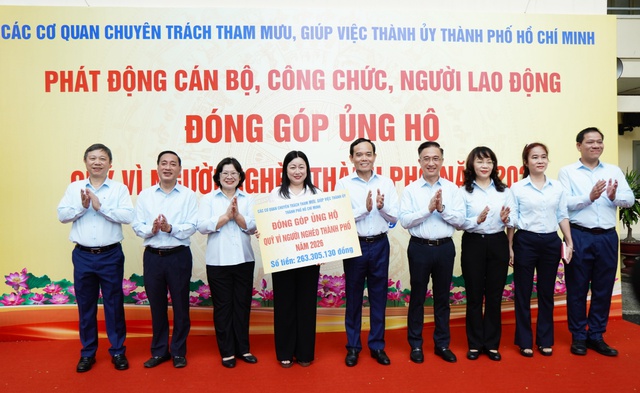 Các cơ quan TPHCM ủng hộ Quỹ “Vì người nghèo” Thành phố năm 2026- Ảnh 1. Các cơ quan TPHCM ủng hộ Quỹ “Vì người nghèo” Thành phố năm 2026- Ảnh 1.