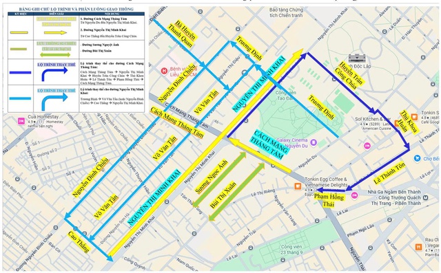 Điều chỉnh giao thông trên nhiều tuyến đường phục vụ thi công metro số 2- Ảnh 1.