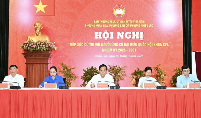 Các ứng cử viên ĐBQH và đại biểu HĐND TPHCM tiếp xúc cử tri tại các phường, xã- Ảnh 1.