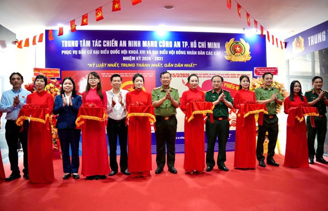 Công an TPHCM đưa vào vận hành Trung tâm Tác chiến an ninh mạng, bảo an ninh trật tự trong kỳ bầu cử- Ảnh 1.