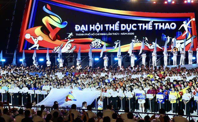 Khai mạc Đại hội Thể dục thể thao TPHCM lần thứ I năm 2026: “Vươn cao cùng Thành phố”- Ảnh 2.
