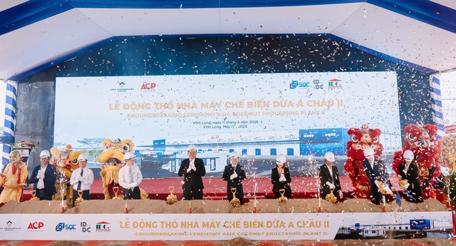 AIG khởi công xây dựng nhà máy chế biến dừa hiện đại hàng đầu thế giới- Ảnh 1.