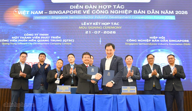 Việt Nam - Singapore thúc đẩy hợp tác phát triển ngành công nghiệp bán dẫn- Ảnh 1. Việt Nam - Singapore thúc đẩy hợp tác phát triển ngành công nghiệp bán dẫn- Ảnh 1.