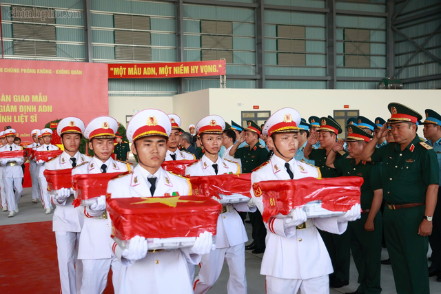 Chuyến bay đặc biệt đưa hơn 7.100 mẫu hài cốt liệt sĩ từ TPHCM ra Hà Nội giám định ADN- Ảnh 6.