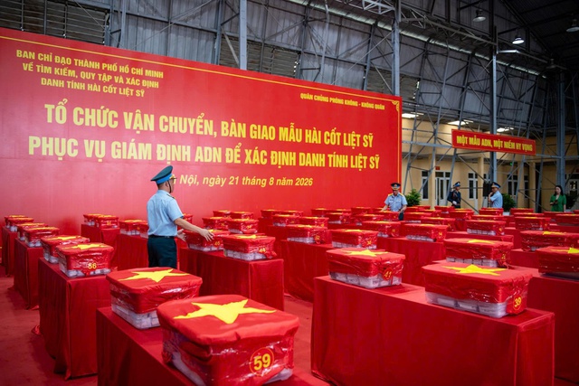 Hơn 7.100 mẫu hài cốt liệt sĩ giám định ADN từ TPHCM đã đến Hà Nội- Ảnh 3. Hơn 7.100 mẫu hài cốt liệt sĩ giám định ADN từ TPHCM đã đến Hà Nội- Ảnh 3.
