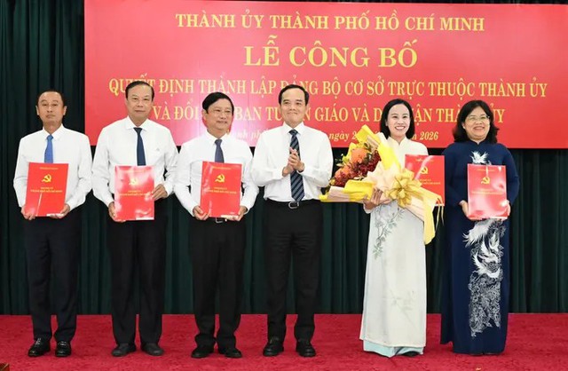 Công bố các quyết định thành lập Đảng bộ cơ sở trực thuộc Thành ủy TPHCM- Ảnh 1. Công bố các quyết định thành lập Đảng bộ cơ sở trực thuộc Thành ủy TPHCM- Ảnh 1.