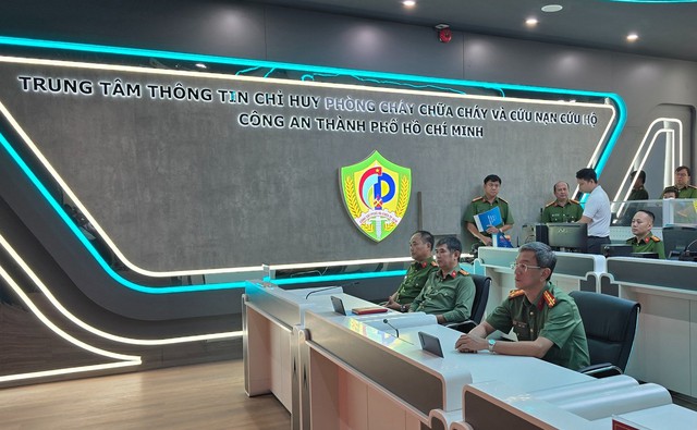 Công an TPHCM đưa vào hoạt động Trung tâm Thông tin chỉ huy 114 hiện đại - Ảnh 1. Công an TPHCM đưa vào hoạt động Trung tâm Thông tin chỉ huy 114 hiện đại - Ảnh 1.