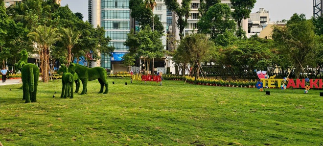 Bàn giao công trình cảnh quan tại khu đất dự án Nhà thi đấu Phan Đình Phùng đưa vào phục vụ người dân- Ảnh 2.