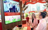 Gian trưng bày của Báo Điện tử Chính phủ tham gia Triển lãm Thành tựu Báo chí - Xuất bản TPHCM