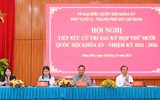Bí thư Thành ủy TPHCM và các đại biểu Quốc hội tiếp xúc cử tri phường Đông Hòa