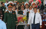 Tổ chức truy điệu, an táng hài cốt liệt sĩ tìm kiếm tại Công viên Lê Thị Riêng