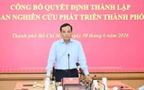 Bí thư Thành ủy TPHCM Trần Lưu Quang làm Trưởng Ban Nghiên cứu phát triển TPHCM