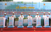 Khởi c&#244;ng dự &#225;n 7.300 tỷ đồng x&#226;y dựng hạ tầng, cải tạo m&#244;i trường bờ Bắc K&#234;nh Đ&#244;i