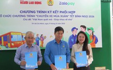 “Chuyến xe mùa xuân 2026” hỗ trợ hơn 800 vé xe đưa người lao động về quê đón Tết