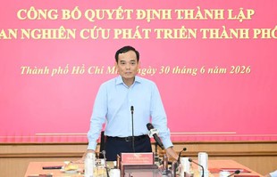 Bí thư Thành ủy TPHCM Trần Lưu Quang làm Trưởng Ban Nghiên cứu phát triển TPHCM