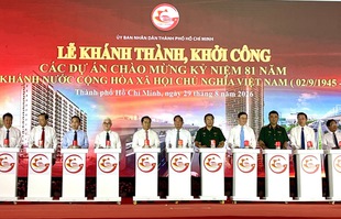 TPHCM khởi công, khánh thành nhiều công trình chào mừng Quốc khánh