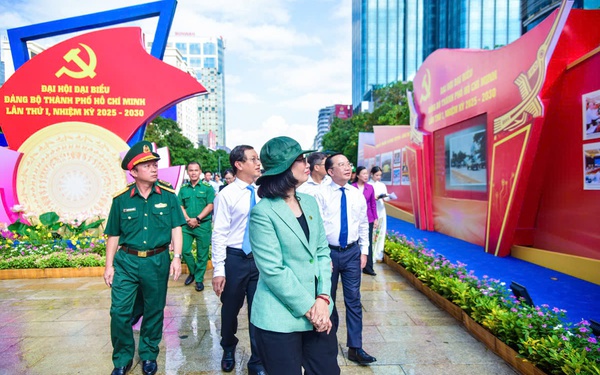 Triển l&#227;m ảnh ch&#224;o mừng Đại hội Đại biểu Đảng bộ TPHCM lần thứ I, nhiệm kỳ 2025-2030