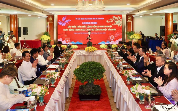 Bí thư Thành ủy Trần Lưu Quang gặp mặt cộng đồng doanh nghiệp lĩnh vực văn hóa