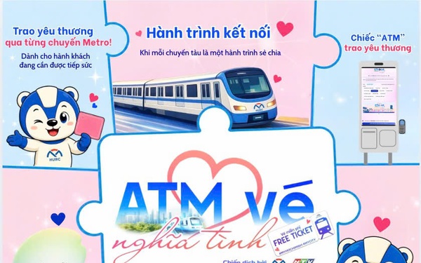 Metro Bến Thành - Suối Tiên triển khai “ATM vé nghĩa tình” từ ngày 5/6