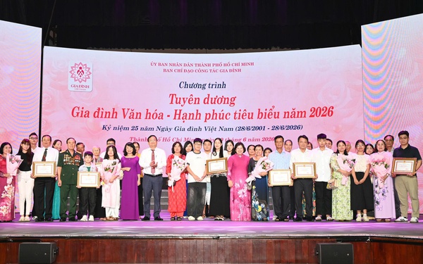 Tuyên dương 104 gia đình văn hóa - hạnh phúc tiêu biểu năm 2026