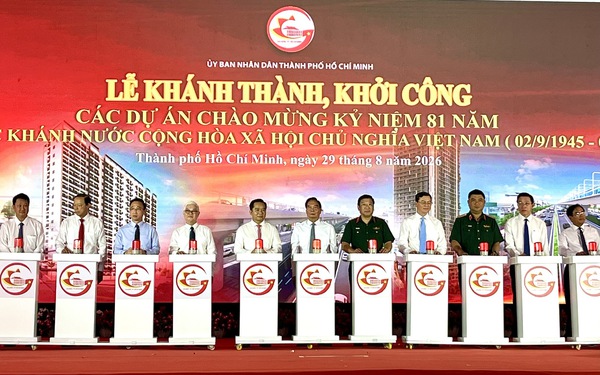 TPHCM khởi công, khánh thành nhiều công trình chào mừng Quốc khánh