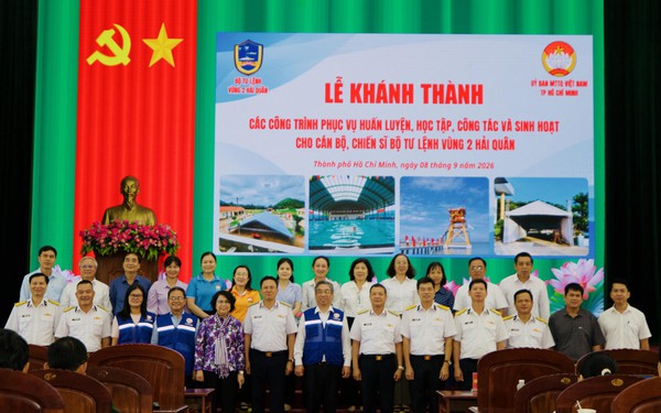 Khánh thành các công trình thiết thực chăm lo cán bộ, chiến sĩ Vùng 2 Hải quân